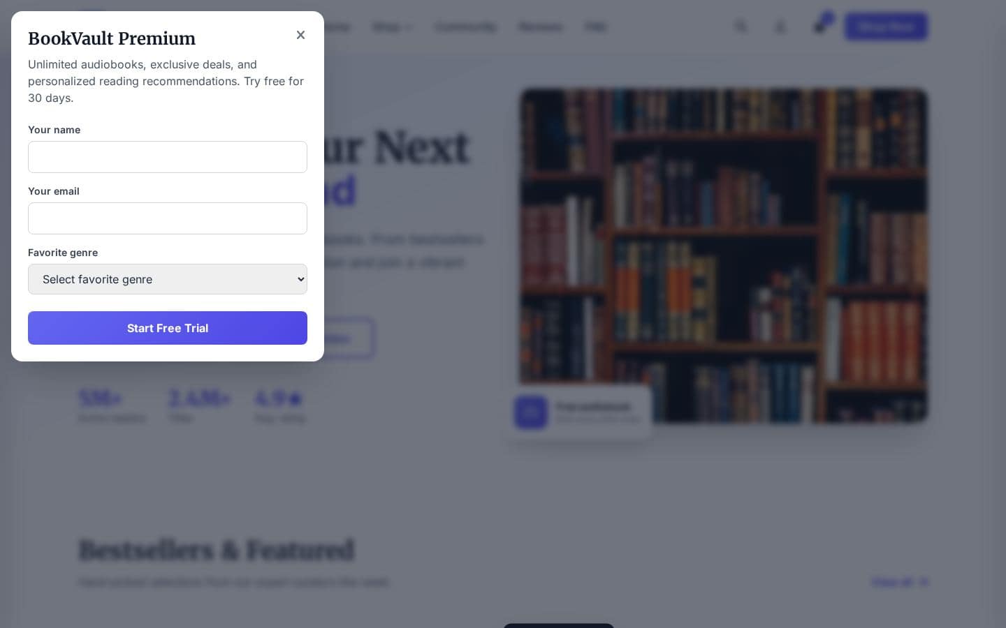 BookVault - Online Bookstore & Media
