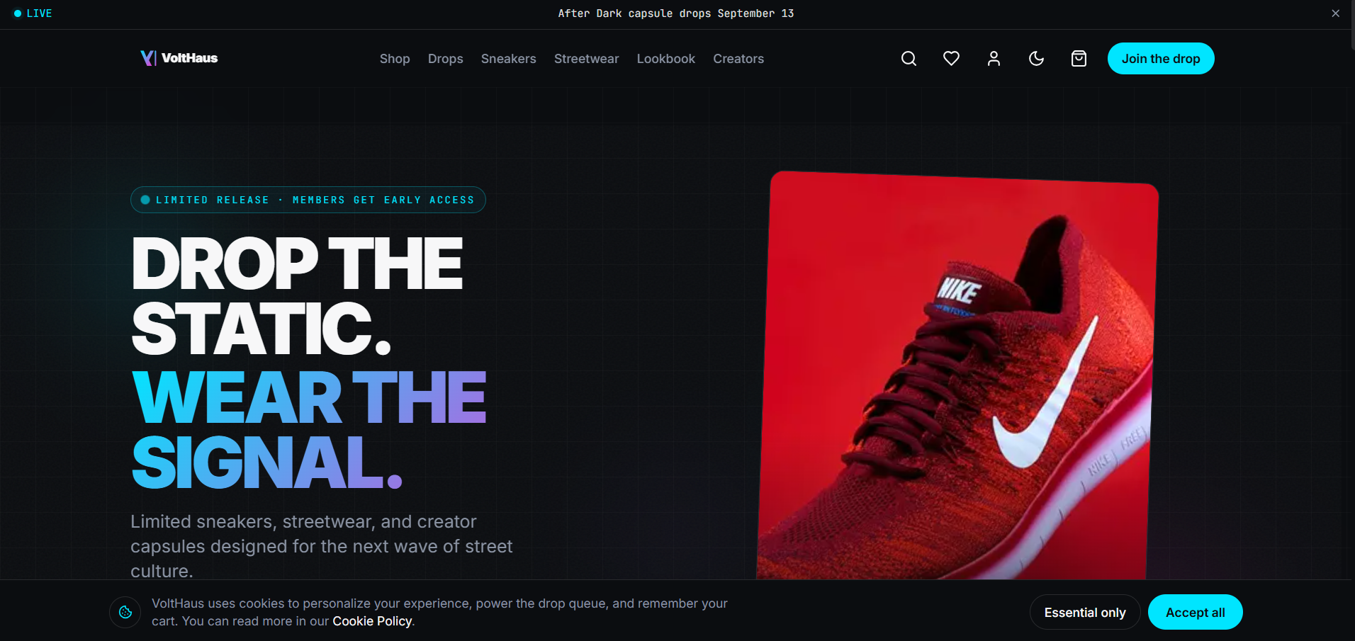 VoltHaus Premium Streetwear Ecommerce Template